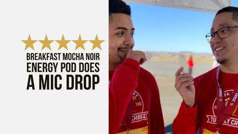 Marathon Runners are Blown Away by the Nutrition and Taste of the Breakfast Mocha Noir Energy Pod