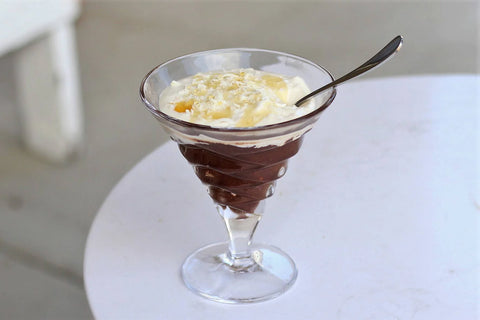 Image of healthy chocolate coconut parfait