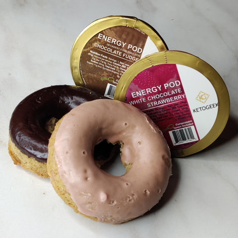 Low Carb Double Baked Energy Pod Cake Rings - They’re Not Donuts!