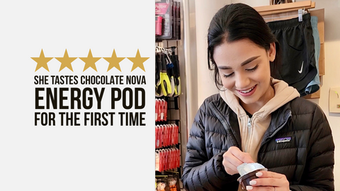 She Discovers the Tasty and Nutritious Secret of Chocolate Nova Energy Pods