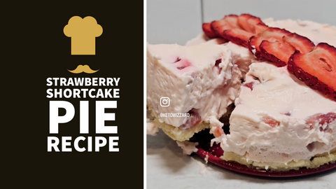 Strawberry Shortcake Pie by Nicole of Ketowizzard - Low Carb & Keto Friendly Recipe