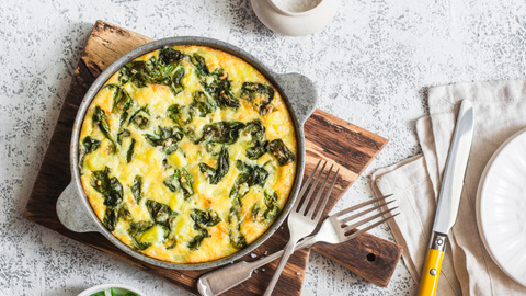Spinach & Egg Frittata Recipe