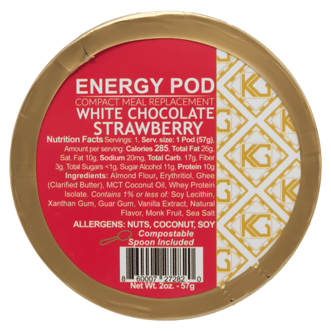 White Chocolate Strawberry Energy Pod - Single